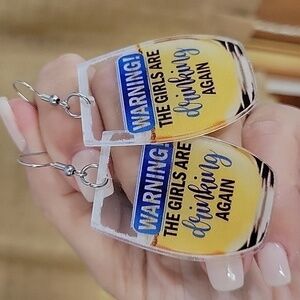 Girls' Night Cocktail Drop Earrings